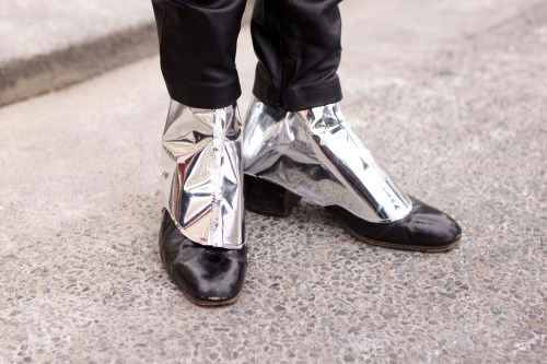Silver shoes